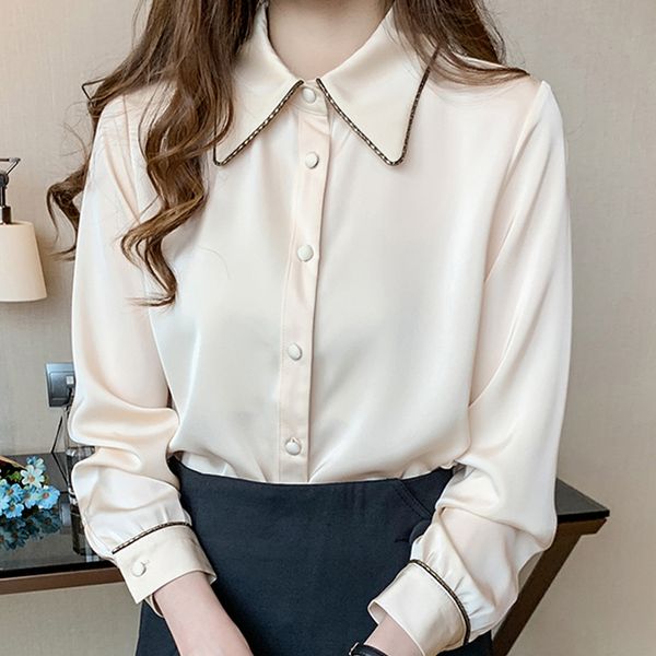 long sleeve women blouses shirts blusas mujer de moda blouse women turn down collar chiffon blouse shirt blusa d438 210426, White
long sleeve women blouses shirts blusas mujer de moda blouse women turn down collar chiffon blouse shirt blusa d438 210426, White
