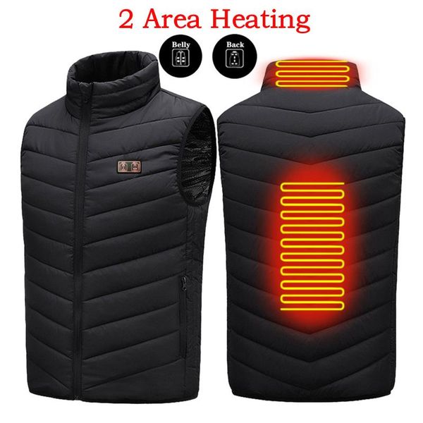 men's vests 2 places heated vest men women usb jacket heating thermal clothing hunting winter fashion heat black 5xl 6xl, Black;white
men's vests 2 places heated vest men women usb jacket heating thermal clothing hunting winter fashion heat black 5xl 6xl, Black;white
