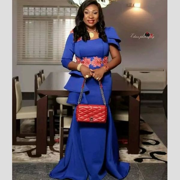 chic ruffles black girls royal blue mermaid prom dresses plus size south african satin evening gowns formal party dress
chic ruffles black girls royal blue mermaid prom dresses plus size south african satin evening gowns formal party dress