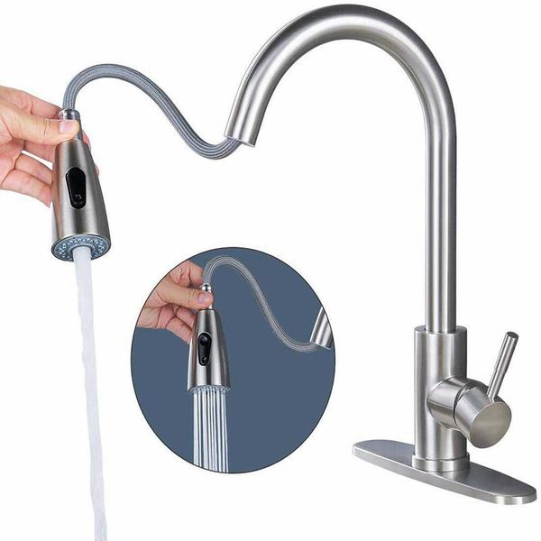kitchen faucets 360 degree retractable cleaning faucet electroplated surface water spray sink connected
kitchen faucets 360 degree retractable cleaning faucet electroplated surface water spray sink connected