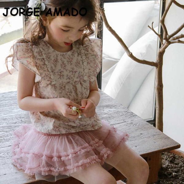 korean style summer teenagers girls shirts floral short ruffles sleeves blouses sweet children clothes e610 210610, White;black
korean style summer teenagers girls shirts floral short ruffles sleeves blouses sweet children clothes e610 210610, White;black