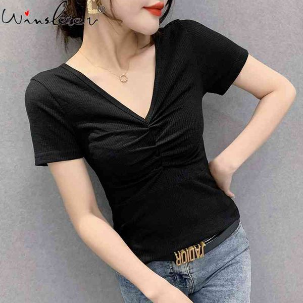 women's t-shirt summer european clothes cotton girl fashion v-neck drape women short sleeve bottoming shirt tees t14303a, White
women's t-shirt summer european clothes cotton girl fashion v-neck drape women short sleeve bottoming shirt tees t14303a, White