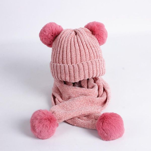 children's knit beanie hat scarf boys girls chenille pom poms winter thicken warm set kids 0-2 years old caps & hats, Yellow
children's knit beanie hat scarf boys girls chenille pom poms winter thicken warm set kids 0-2 years old caps & hats, Yellow