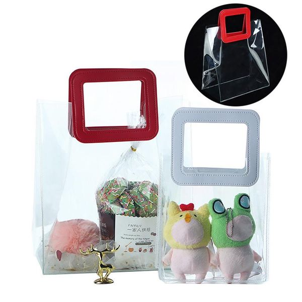 gift wrap transparent plastic shopping tote bag packaging box reusable wedding birthday party favor storage bags
gift wrap transparent plastic shopping tote bag packaging box reusable wedding birthday party favor storage bags