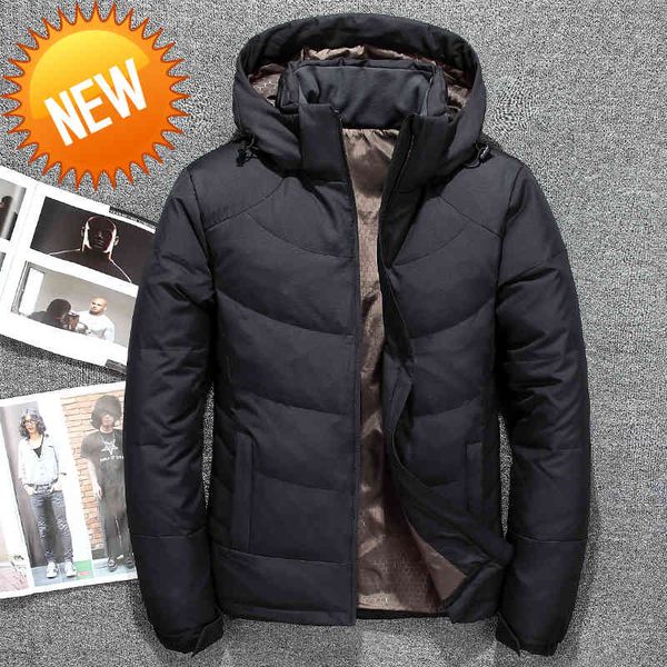 white duck thick down jacket men coat snow parkas male warm brand clothing winter outerwear, Black
white duck thick down jacket men coat snow parkas male warm brand clothing winter outerwear, Black