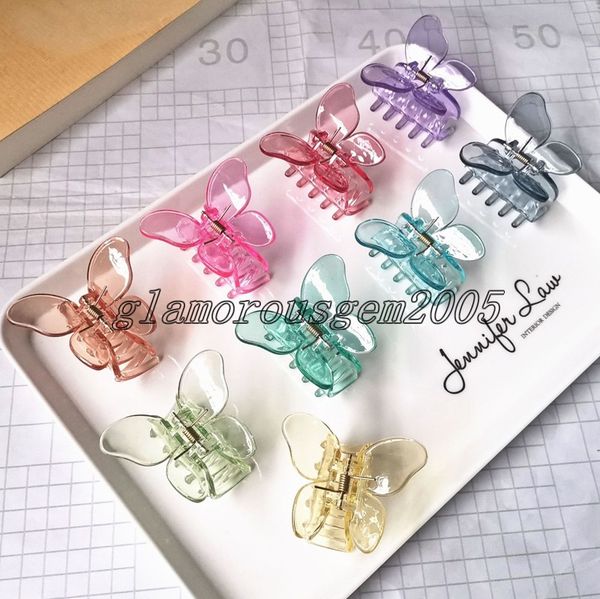 butterfly grip clamps barrettes solid color transparent headdress back head ponytail claw hair accessories, Golden;silver
butterfly grip clamps barrettes solid color transparent headdress back head ponytail claw hair accessories, Golden;silver