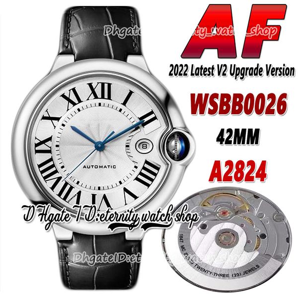 2022 af 42mm 0110026 a2824 automatic mechanical mens watch roman white texture dial sapphire stainless case calfskin leather strap super ver, Slivery;brown
2022 af 42mm 0110026 a2824 automatic mechanical mens watch roman white texture dial sapphire stainless case calfskin leather strap super ver, Slivery;brown