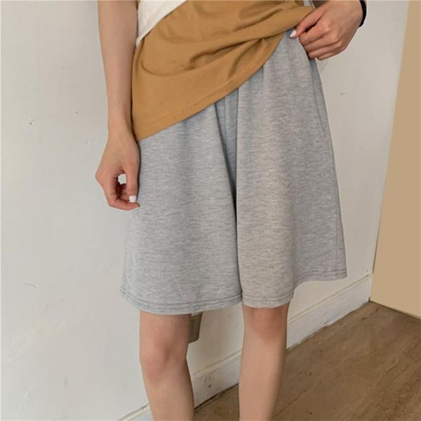 women's shorts women solid elastic waist leisure chic womens korean style summer breathable loose sleepwear trendy students daily, White;black
women's shorts women solid elastic waist leisure chic womens korean style summer breathable loose sleepwear trendy students daily, White;black