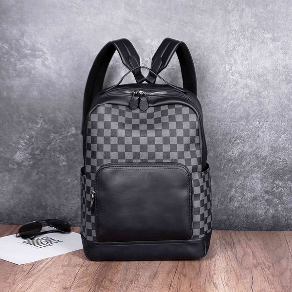 Briefcase Men's Backpack Korean Street Trend Large Capacity Fashion Lattice Youth Computer Bag Batch, Black;red
Briefcase Men's Backpack Korean Street Trend Large Capacity Fashion Lattice Youth Computer Bag Batch, Black;red