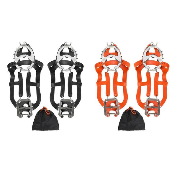 pair 18 studs ice claw gripper snow shoes covers camping anti-slip winter climbing portable outdoor elements cords, slings and webbing
pair 18 studs ice claw gripper snow shoes covers camping anti-slip winter climbing portable outdoor elements cords, slings and webbing