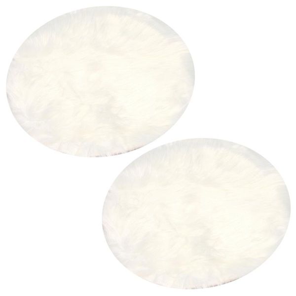 carpets 2x faux sheepskin wool carpet 30 x cm fluffy soft longhair decorative cushion chair sofa mat (round white)
carpets 2x faux sheepskin wool carpet 30 x cm fluffy soft longhair decorative cushion chair sofa mat (round white)