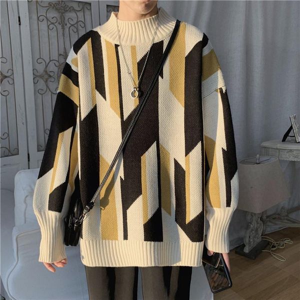 autumn winter sweater men casual o-neck warm sweaters fashion loose knitwear pullovers personality streetwear men's, White;black
autumn winter sweater men casual o-neck warm sweaters fashion loose knitwear pullovers personality streetwear men's, White;black