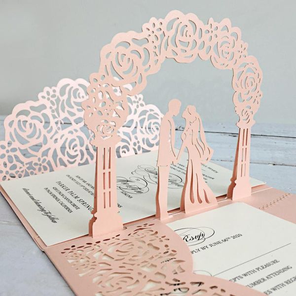 greeting cards 3d pale pink wedding invitations with rsvp cards, unique invite - set of 50 pcs
greeting cards 3d pale pink wedding invitations with rsvp cards, unique invite - set of 50 pcs