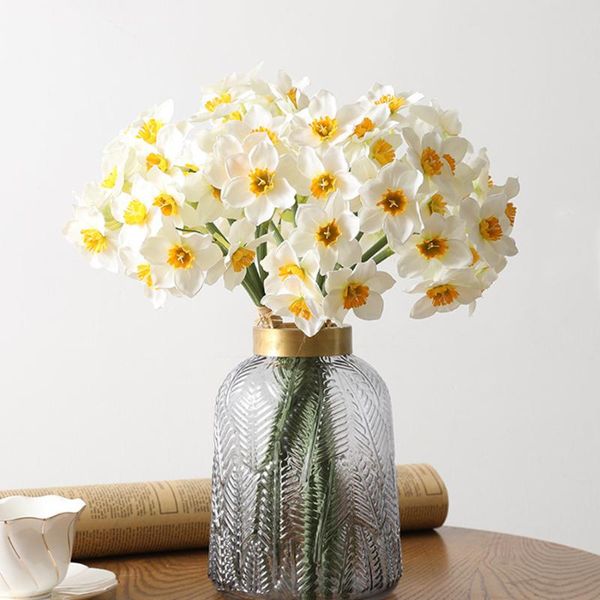 decorative flowers & wreaths artificial bouquet daffodil white silk fake for wedding home decoration accessories faux
decorative flowers & wreaths artificial bouquet daffodil white silk fake for wedding home decoration accessories faux