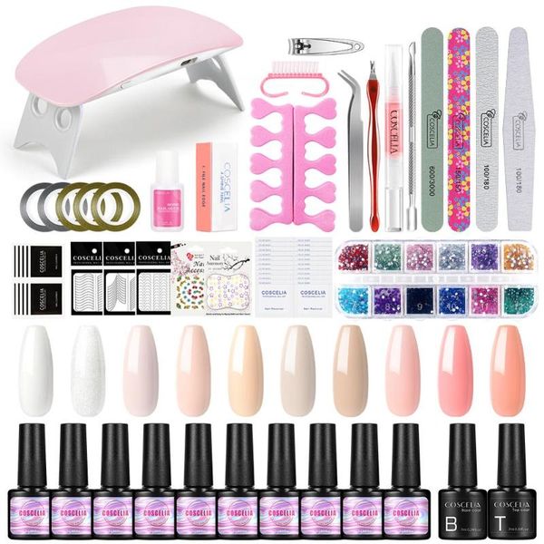 nail art kits coscelia full manicure set uv led lamp dryer with soak off gel polish kit varnish for tools
nail art kits coscelia full manicure set uv led lamp dryer with soak off gel polish kit varnish for tools