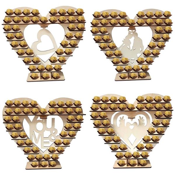 party decoration wedding decor creative wooden chocolate heart display stand dessert holder support
party decoration wedding decor creative wooden chocolate heart display stand dessert holder support