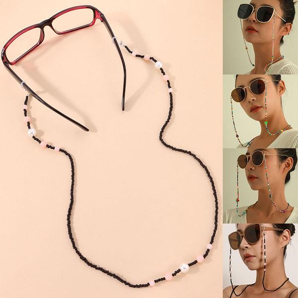 sunglasses frames colorful exquisite mask chain lanyard individuality rice beads glasses temperament non-slip accessories, Silver
sunglasses frames colorful exquisite mask chain lanyard individuality rice beads glasses temperament non-slip accessories, Silver