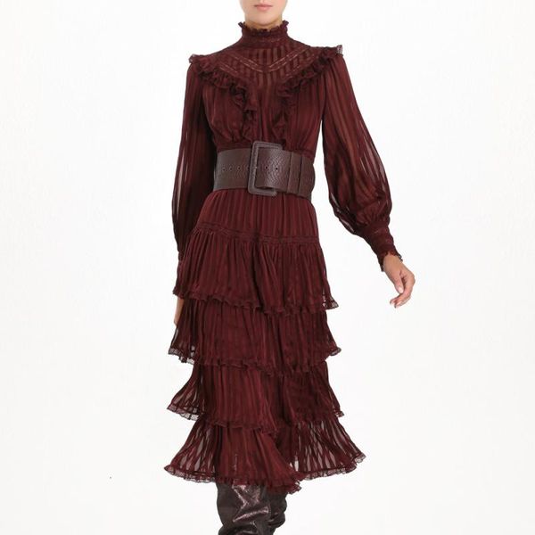 red bohemian ruffle dress for women stand collar lantern long sleeve high waist dresses female autumn fashion new, Black;gray
red bohemian ruffle dress for women stand collar lantern long sleeve high waist dresses female autumn fashion new, Black;gray