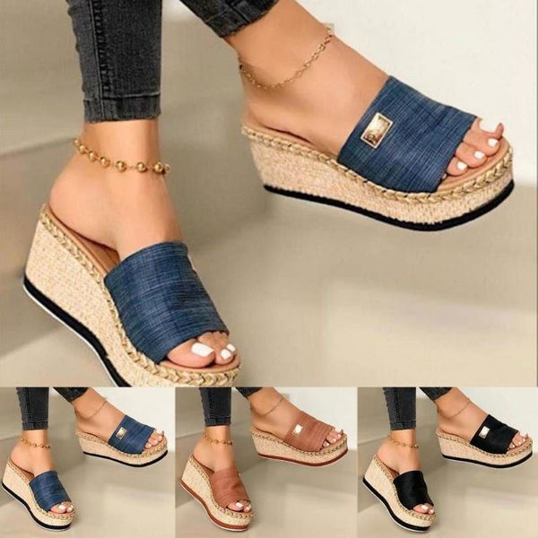 dress shoes 2021 women sandals wear resistant lightweight platform wedge footwear open toe anti skid for daily, Black
dress shoes 2021 women sandals wear resistant lightweight platform wedge footwear open toe anti skid for daily, Black