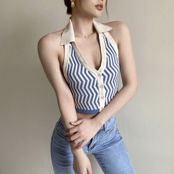 women's sweaters 2021 women knitting tank sleeveless v neck knit summer beach lady turn-down collar slim tee shirt, White;black
women's sweaters 2021 women knitting tank sleeveless v neck knit summer beach lady turn-down collar slim tee shirt, White;black