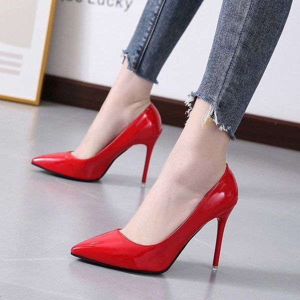 dress shoes ladies high heels patent leather classic pumps prom wedding women pu pointed toe beige red bottoms 2021, Black
dress shoes ladies high heels patent leather classic pumps prom wedding women pu pointed toe beige red bottoms 2021, Black
