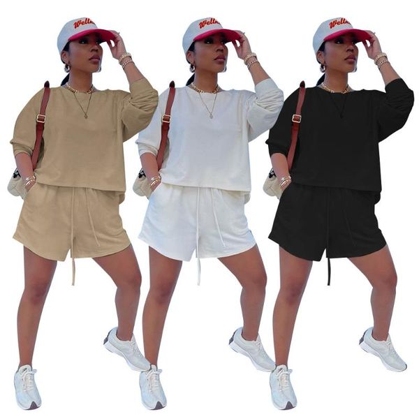 women's tracksuits 2 piece women shorts outfits solid color fashion sports loose o neck long sleeve sweater jogging two suit tracksuit, Gray
women's tracksuits 2 piece women shorts outfits solid color fashion sports loose o neck long sleeve sweater jogging two suit tracksuit, Gray