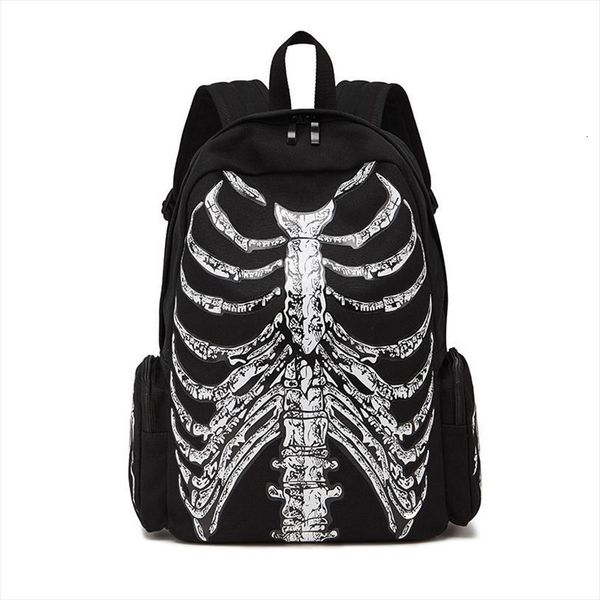 canvas backpack halloween multifunctional school bags skull skeleton printed gothic designer travel bag
canvas backpack halloween multifunctional school bags skull skeleton printed gothic designer travel bag