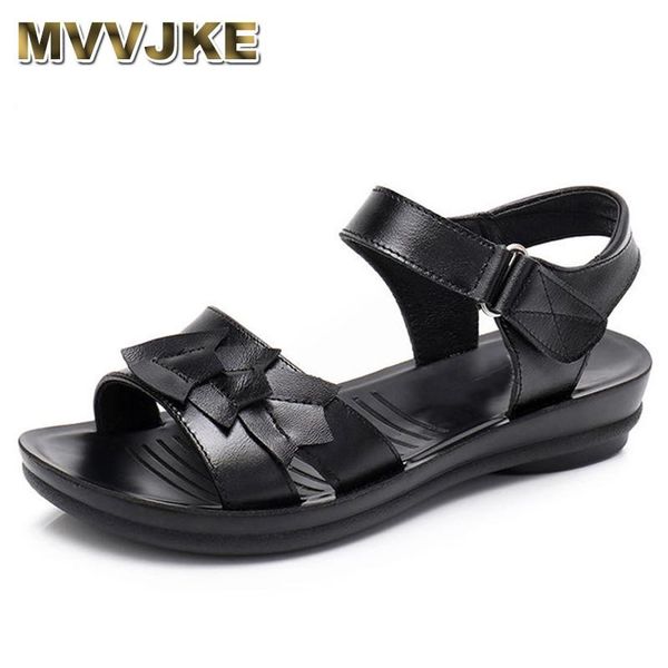 summer fashion woman sandals mother large size flat genuine leather slip comfort elderly soft bottom sand, Black
summer fashion woman sandals mother large size flat genuine leather slip comfort elderly soft bottom sand, Black