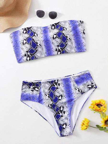 plus snakeskin print bikini swimsuit 08y5#, Black
plus snakeskin print bikini swimsuit 08y5#, Black