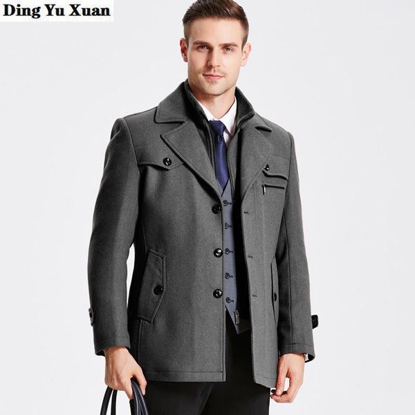 men's trench coats mens khaki grey burgundy wool blend coat men autumn winter long business casual overcoat thick hommes veste, Tan;black
men's trench coats mens khaki grey burgundy wool blend coat men autumn winter long business casual overcoat thick hommes veste, Tan;black