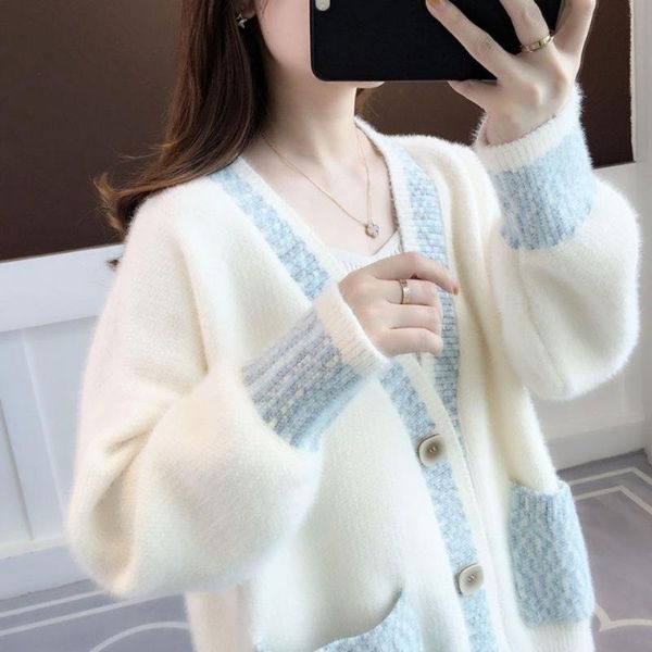 women's jackets sweater female spring and autumn style imitation mink velvet net red knit cardigan coat student korean loose, Black;brown
women's jackets sweater female spring and autumn style imitation mink velvet net red knit cardigan coat student korean loose, Black;brown