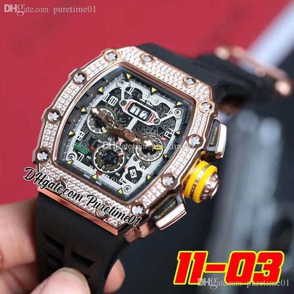 2022 miyota automatic mens watch rose gold diamonds bezel big date black silver skeleton dial yellow stick markers rubber strap super editio, Slivery;brown
2022 miyota automatic mens watch rose gold diamonds bezel big date black silver skeleton dial yellow stick markers rubber strap super editio, Slivery;brown