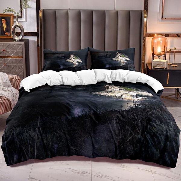 bedding sets sea reef duvet cover with evening ocean comforter zipper closure white reverse