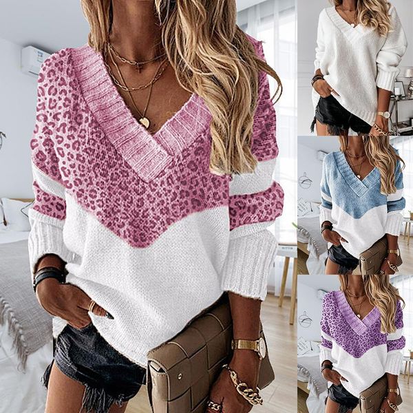 women's sweaters 2021 winter fashion women leopard knitted print sweater autumn comfortable long sleeve female pullovers casual, White;black
women's sweaters 2021 winter fashion women leopard knitted print sweater autumn comfortable long sleeve female pullovers casual, White;black