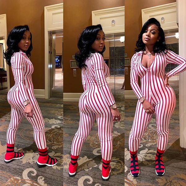 women's jumpsuits & rompers european and american autumn clothing sports casual striped v-neck ny n8626 zbpe, Black;white
women's jumpsuits & rompers european and american autumn clothing sports casual striped v-neck ny n8626 zbpe, Black;white