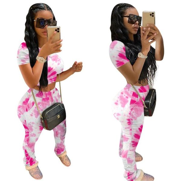 women's pants & capris women tie dye two piece set summer clothes for, Black;white
women's pants & capris women tie dye two piece set summer clothes for, Black;white