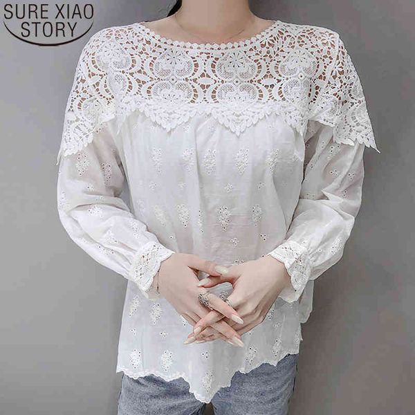 spring white cotton fashion women blouse hollow out lace vintage clothes casual o-neck blusas 13293 210417
spring white cotton fashion women blouse hollow out lace vintage clothes casual o-neck blusas 13293 210417