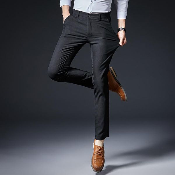 men's pants 2021 summer thin trousers youth business slim small feet korean casual wear, Black
men's pants 2021 summer thin trousers youth business slim small feet korean casual wear, Black