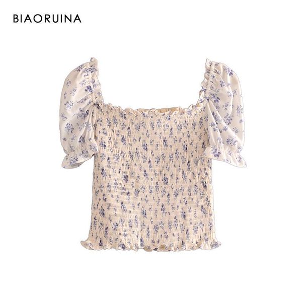 women's blouses & shirts biaoruina french style purple floral printed slim stretch pleated shirt square collar short sleeve vintage blo, White
women's blouses & shirts biaoruina french style purple floral printed slim stretch pleated shirt square collar short sleeve vintage blo, White