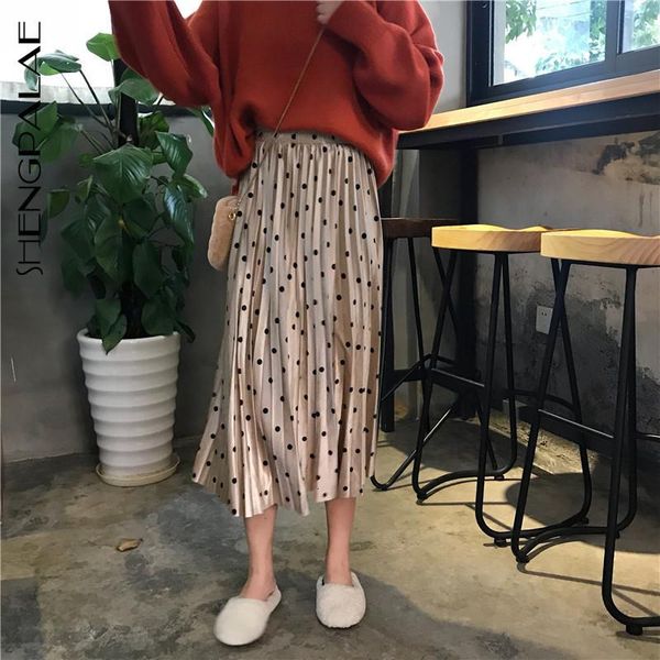 skirts shengpalae 2021 fashion autumn high waist dot printed pleated skirt women loose casual korean tide faldas mujer moda 9a263, Black
skirts shengpalae 2021 fashion autumn high waist dot printed pleated skirt women loose casual korean tide faldas mujer moda 9a263, Black