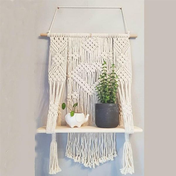 tapestries 2 layer bohemian handmade wooden wall hanging tassel floating shelf macrame planter basket plant hanger pot home decor
tapestries 2 layer bohemian handmade wooden wall hanging tassel floating shelf macrame planter basket plant hanger pot home decor