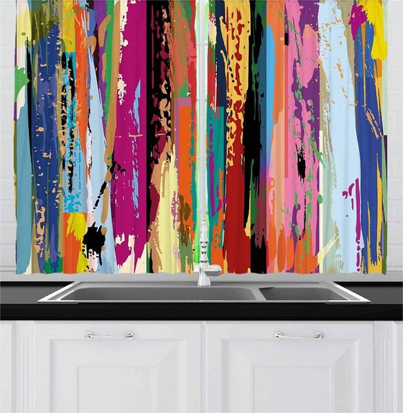curtain & drapes abstract curtainsed expressionist work of art vibrant rainbow design tainted pattern window for living room bedroom
curtain & drapes abstract curtainsed expressionist work of art vibrant rainbow design tainted pattern window for living room bedroom