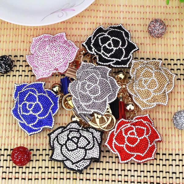 keychains leather crystal rhinestone key chain fashion creative cute 7 colors flower lucky women keyring, Silver
keychains leather crystal rhinestone key chain fashion creative cute 7 colors flower lucky women keyring, Silver