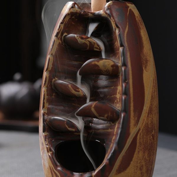 smoking flow ceramic censer backflow cones sticks incense holder pond b1 fragrance lamps
smoking flow ceramic censer backflow cones sticks incense holder pond b1 fragrance lamps