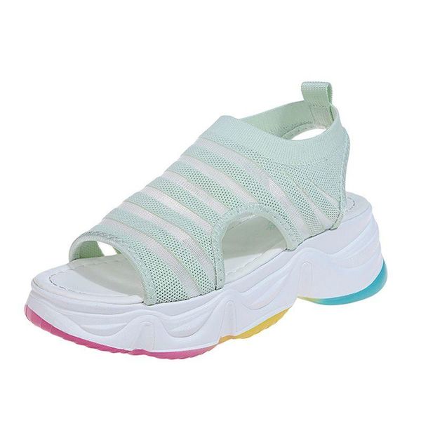 dress shoes chunky sandals women 2021 summer 5 colors thick bottom rainbow sole slip-on flat with pink platform, Black
dress shoes chunky sandals women 2021 summer 5 colors thick bottom rainbow sole slip-on flat with pink platform, Black