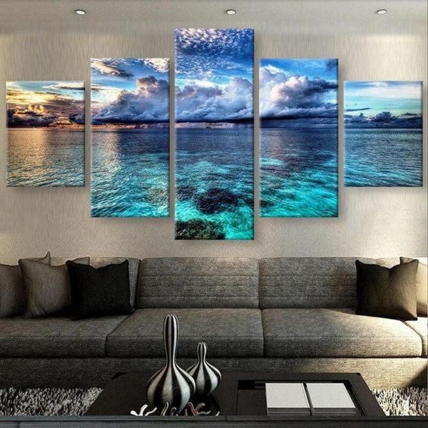 paintings 5 piece wall art canvas seascape poster and prints modern home decor living room & bedroom mounted decoration
paintings 5 piece wall art canvas seascape poster and prints modern home decor living room & bedroom mounted decoration