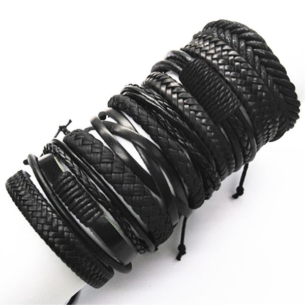 10pcs/set black wrap woven new fashion handmade men bracelets male women leather bracelet men bangle wholesale jewelry gift, Golden;silver
10pcs/set black wrap woven new fashion handmade men bracelets male women leather bracelet men bangle wholesale jewelry gift, Golden;silver