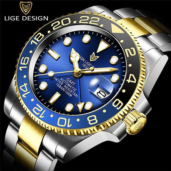 wristwatches lige design brand stainless steel mechanical watch green water ghost automatic luxury waterproof sports men, Slivery;brown
wristwatches lige design brand stainless steel mechanical watch green water ghost automatic luxury waterproof sports men, Slivery;brown