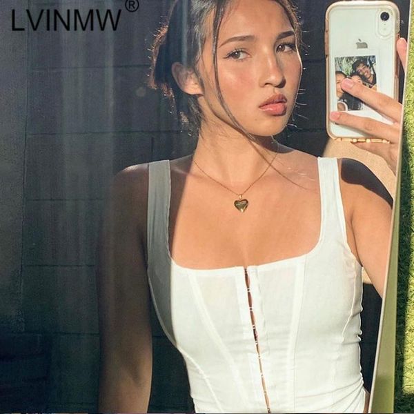 women's tanks & camis lvinmw square collar sleeveless backless buckles crop woman slim solid patchwork tank for women streetwe, White
women's tanks & camis lvinmw square collar sleeveless backless buckles crop woman slim solid patchwork tank for women streetwe, White