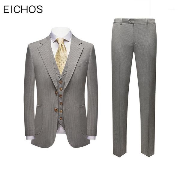 men's suits & blazers costumes hommes de luxe 2021 good quality 3 piece suit men slim fit business office wear korean style striped gra, White;black
men's suits & blazers costumes hommes de luxe 2021 good quality 3 piece suit men slim fit business office wear korean style striped gra, White;black